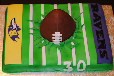 30th Bday Ravens Football Field Cake
