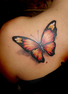 3D Butterfly Tattoos for Women