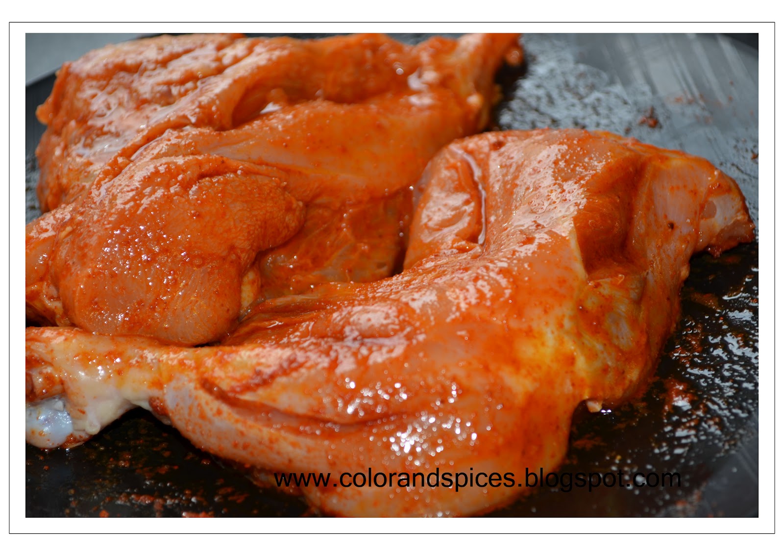 Color and Spices: Tandoori Chicken