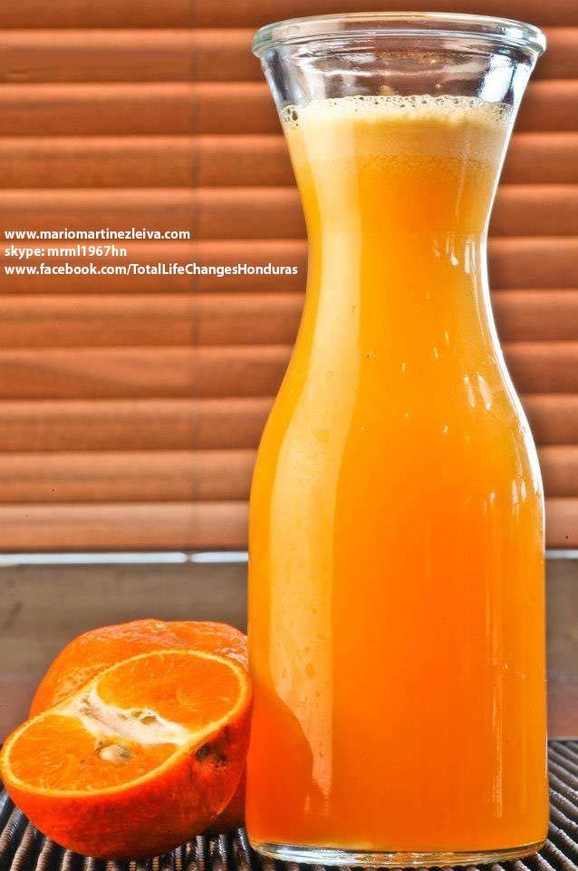 TOTAL LIFES CHANGES HONDURAS Receta 5. Jugo de mandarina