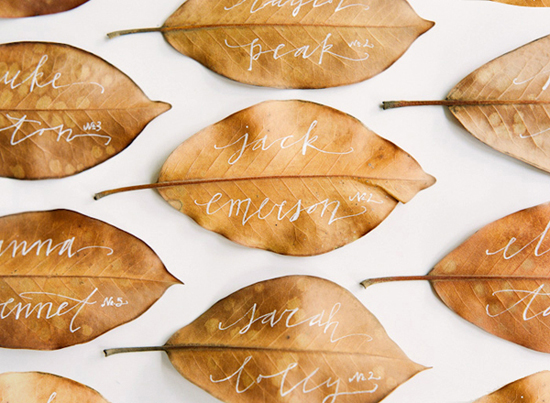 autumn place cards