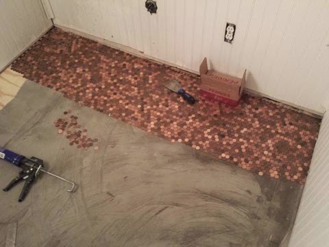 Floor Made Out Of Pennies Gadget Art Design S7eep