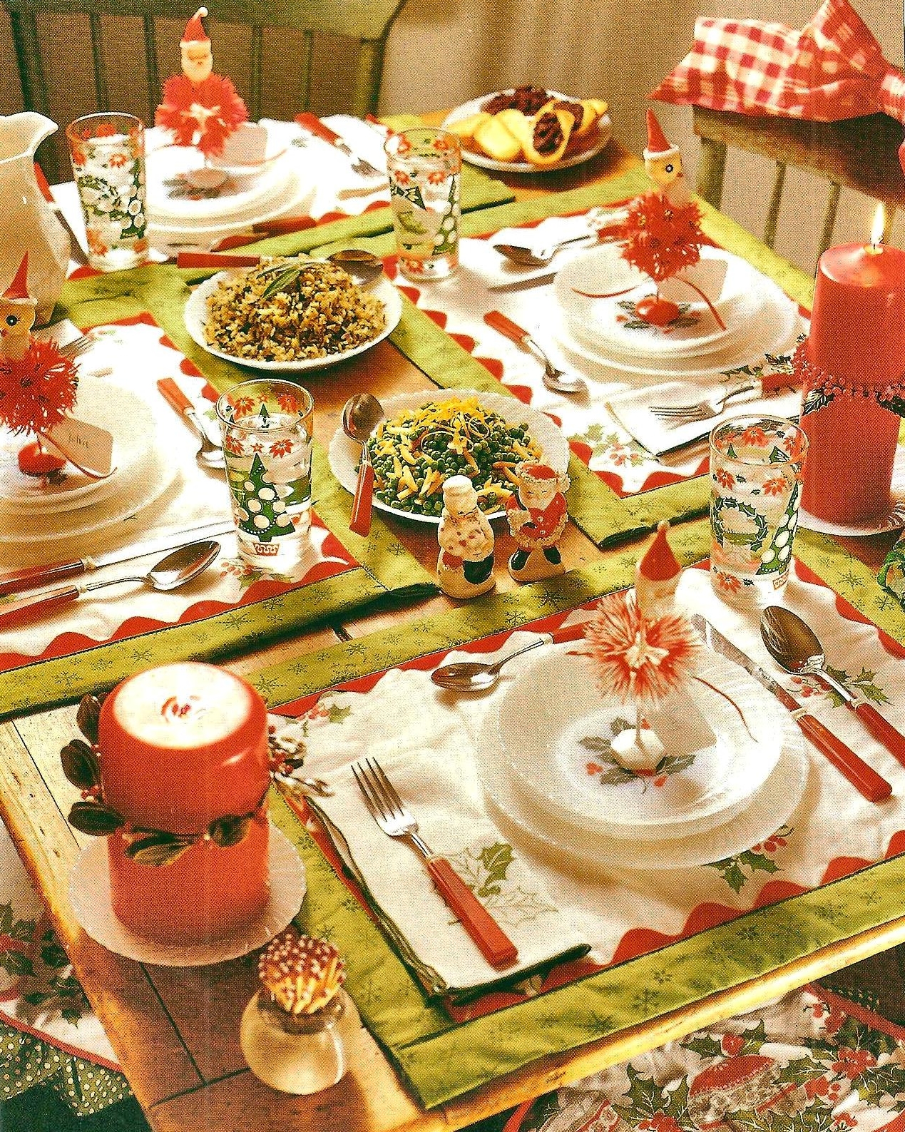 zetta s aprons fun christmas table setting and a winner zetta s aprons fun christmas table setting and a winner