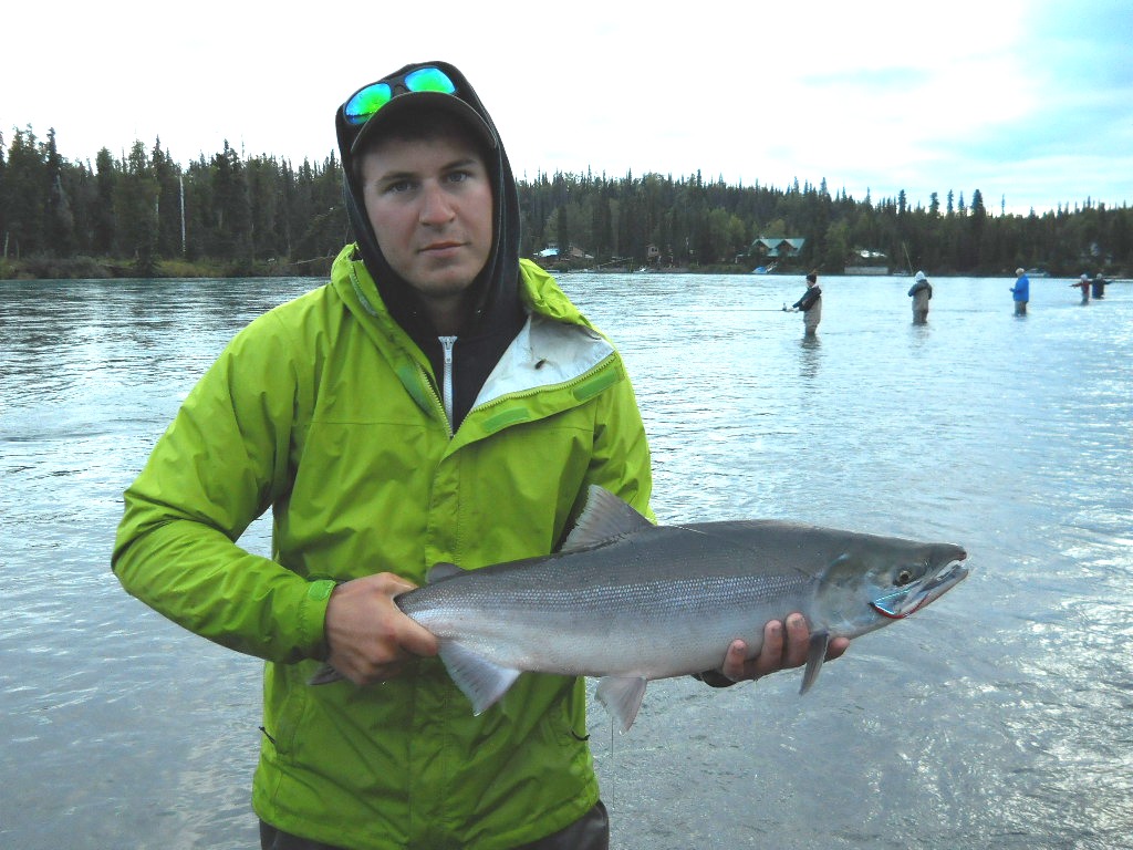 Alaska Fly Tyer Sockeye fishing on the Kenai