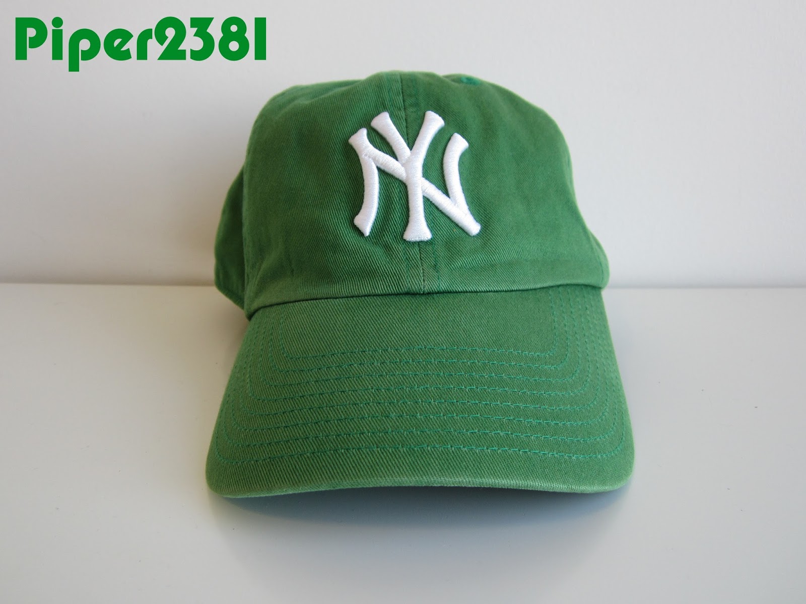 Piper2381 St. Patrick’s Day Kelly Green Yankees Hat