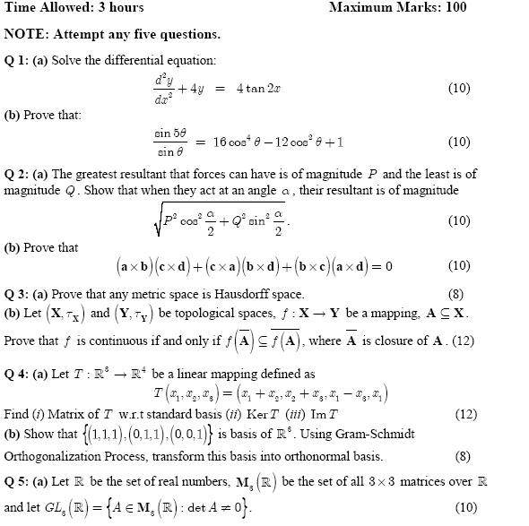 Essay on math