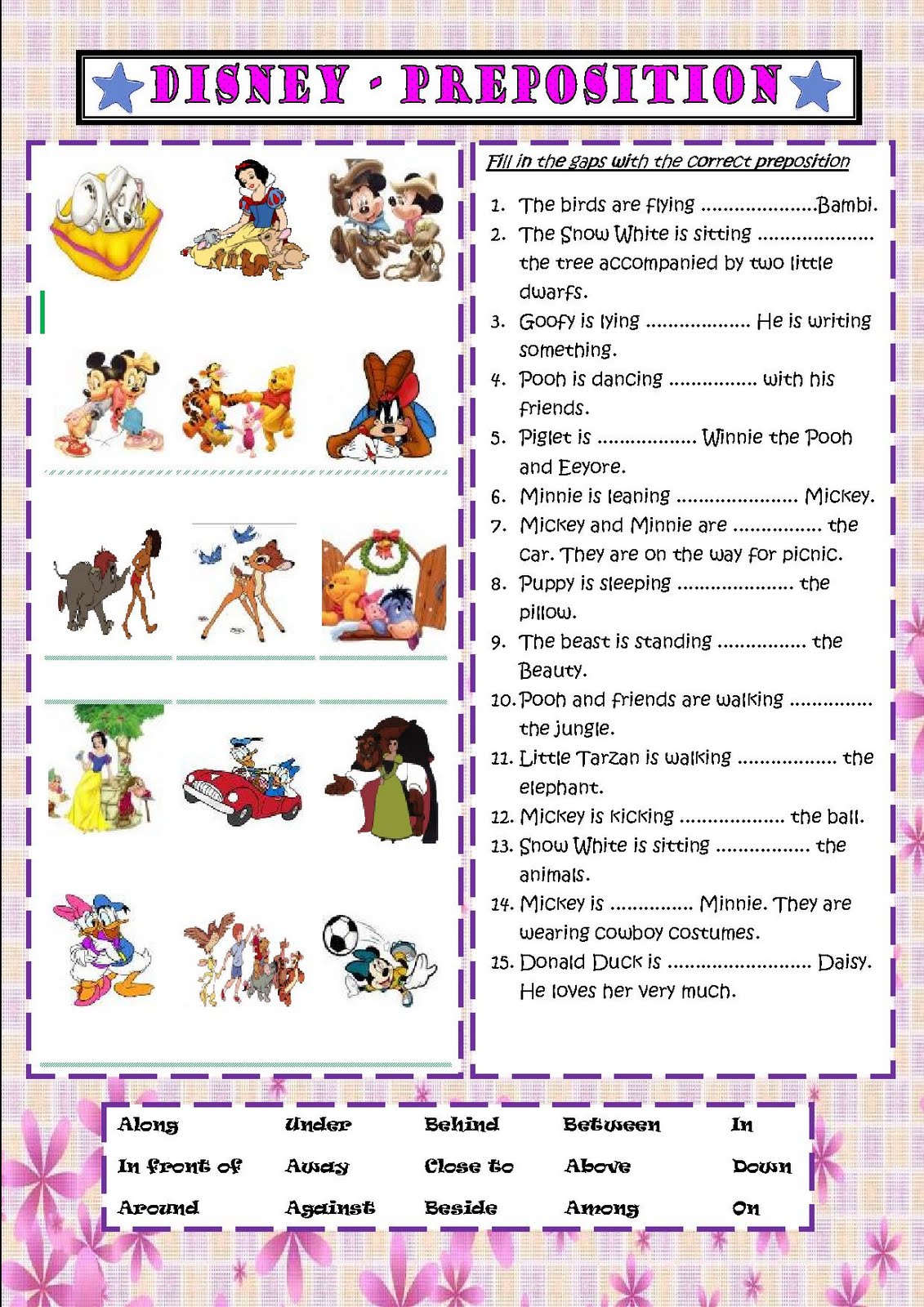 Uncategorized Prepositions Of Place Worksheet prepositions of place worksheet termolak my english class simple preposition place