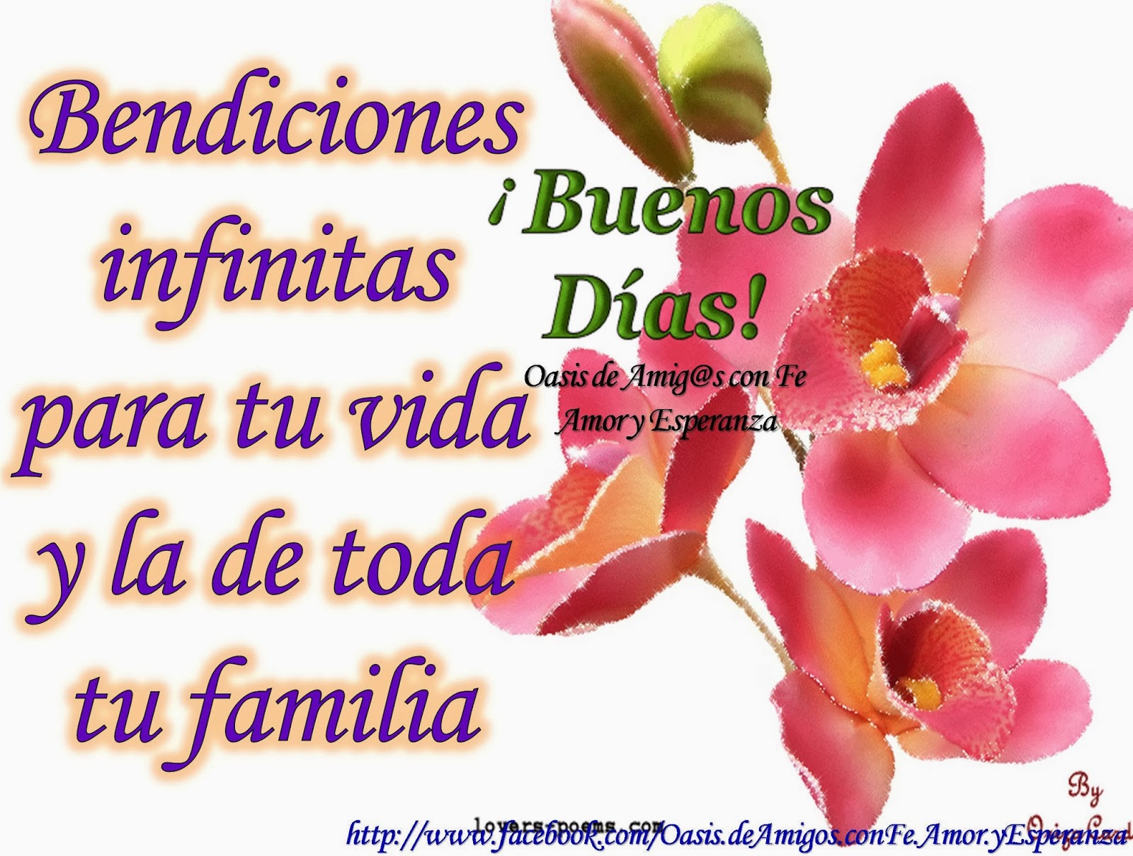 Oasis de Amigos con Fe Amor y Esperanza BUENOS DAS DIOS TE BENDIGA