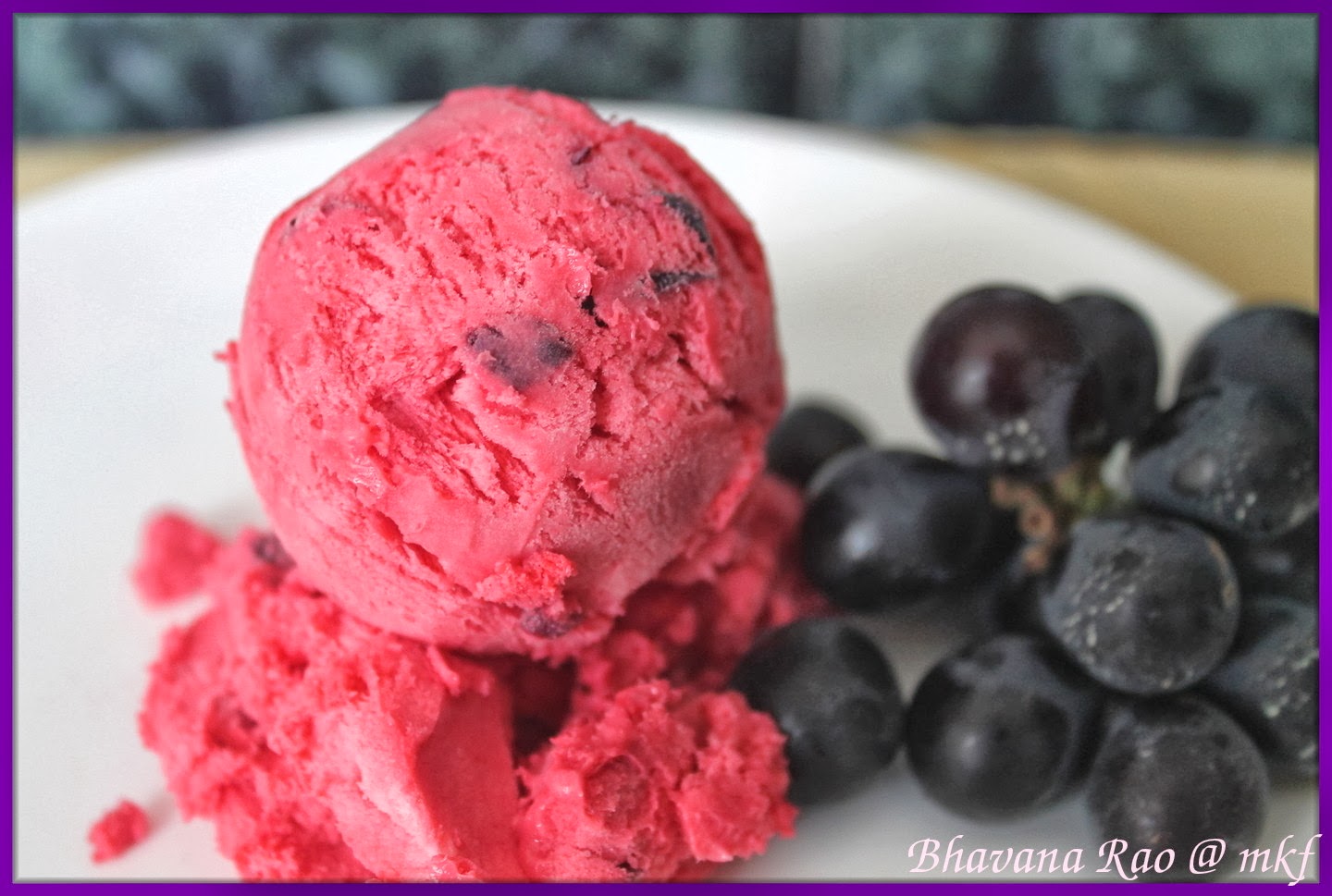 My Kitchen Fantasies Purple Grapes Ice Cream
