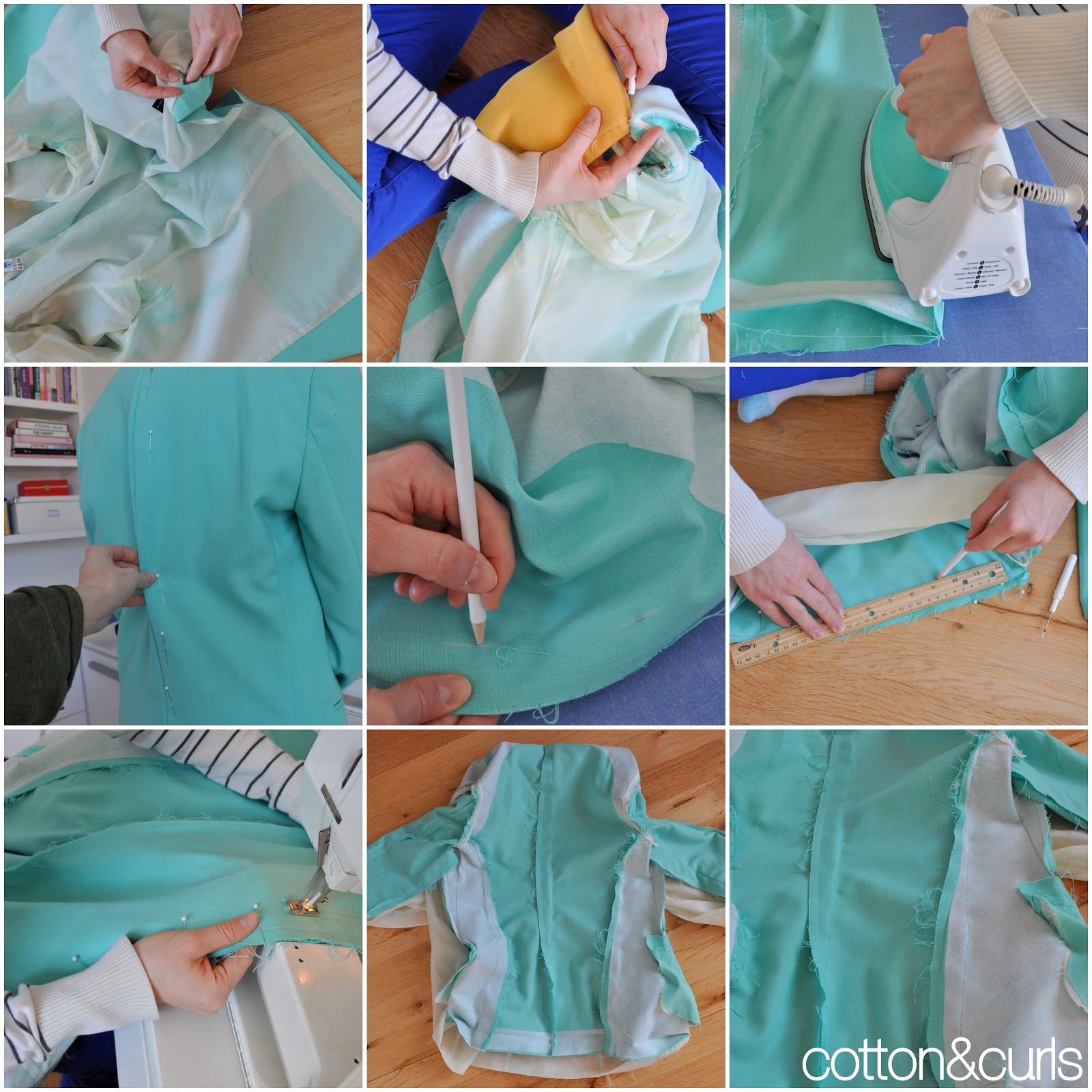 C&C Custom tailor a blazer in detail