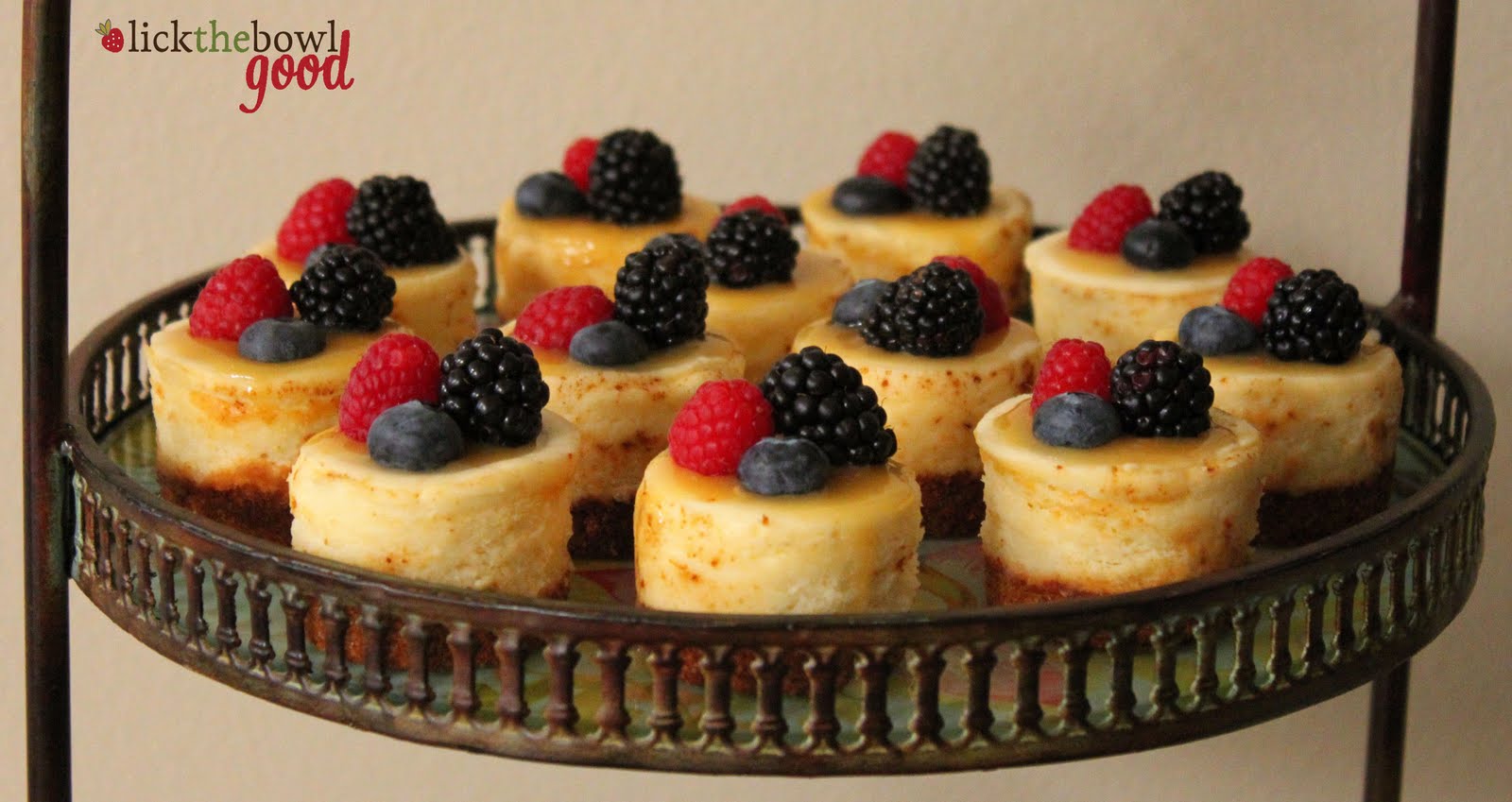 Lick The Bowl Good Baby Shower Mini Cheesecakes