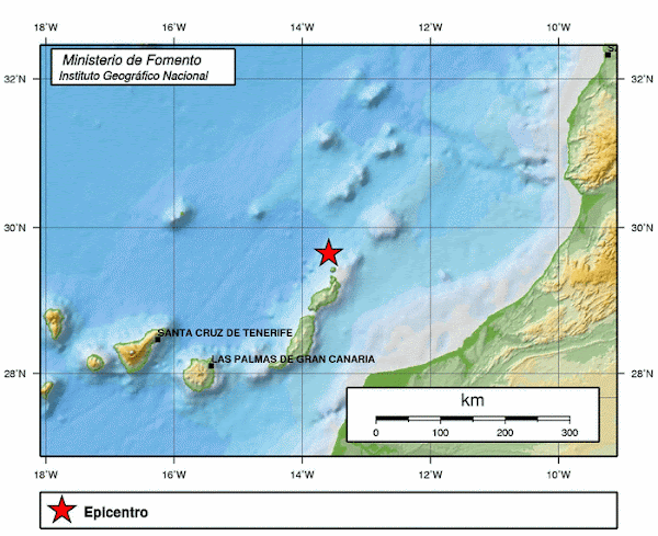 Nuevo terremoto Atlántico Canarias, Lanzarore Nuevo terremoto Atlántico Canarias, Lanzarore