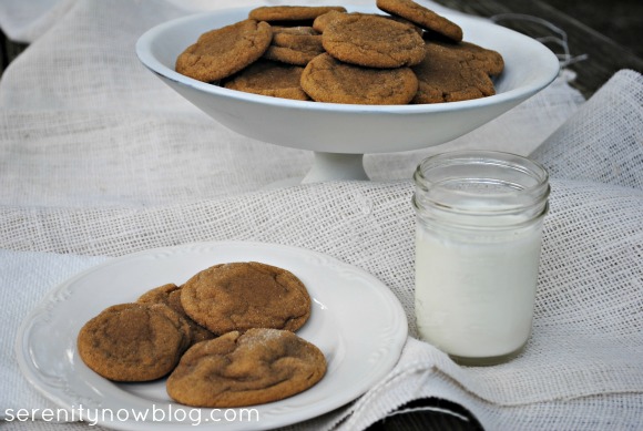 Soft Ginger Cookie Recipe, from Serenity Now