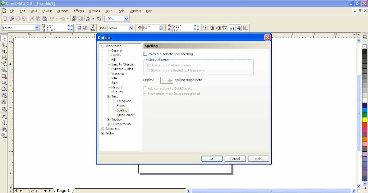 Ndut Dot Net Cara Menghilangkan Auto Spell Di Corel Draw