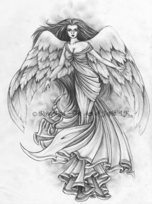 angel of death tattoos. angel of death tattoos star