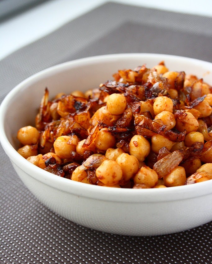 collecting memories PanFried Chickpeas with Caramelized Onions