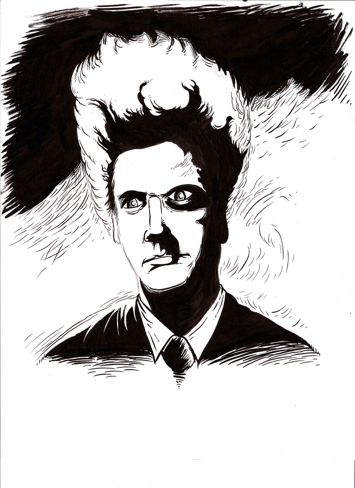 Joe Badon Illustrator Eraserhead pencil, brush, ink