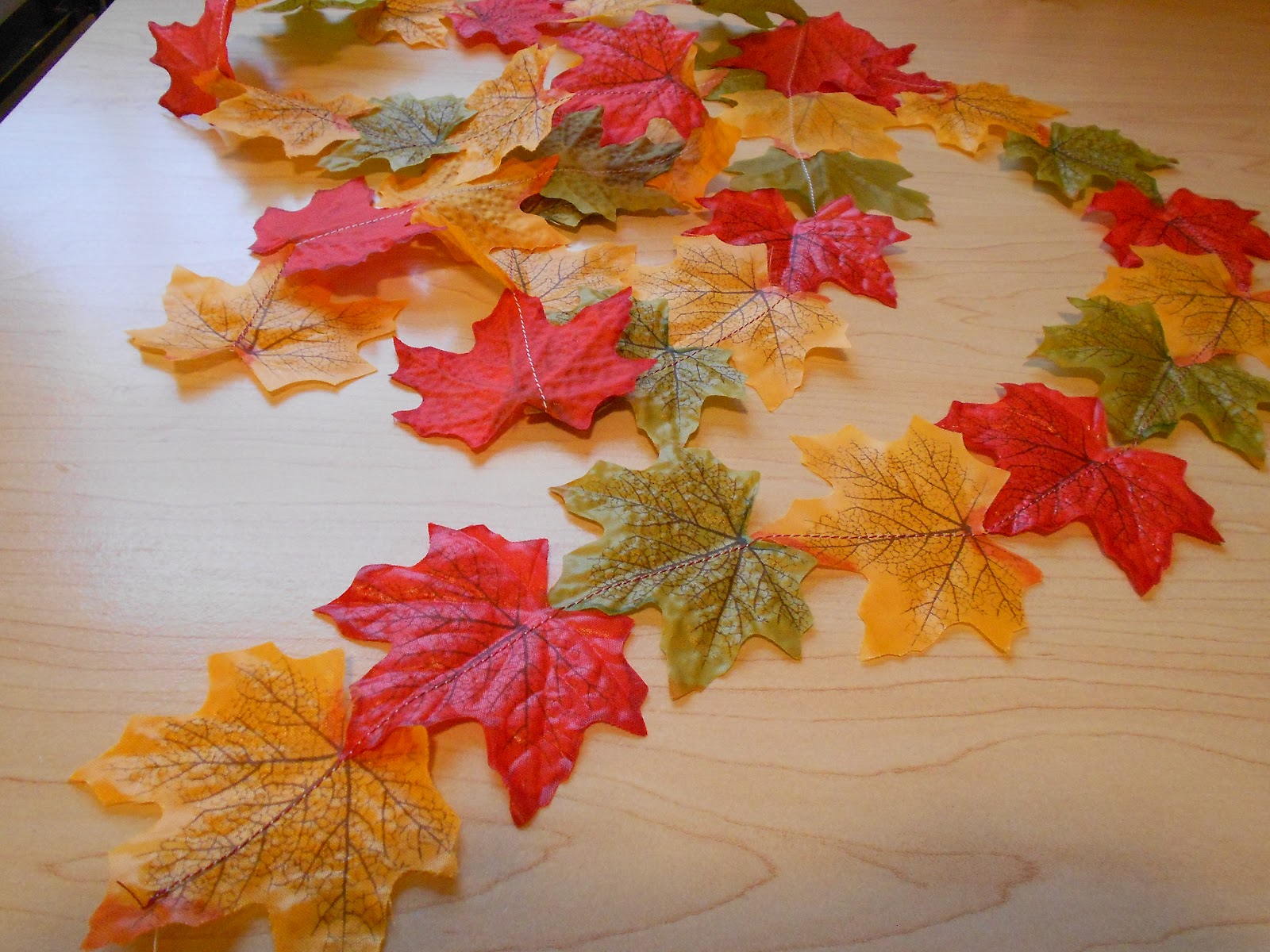 Fall Leaf Garland My Girlish Whims