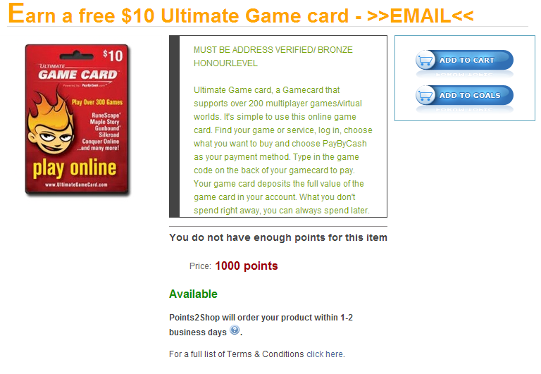 Ultimate Game Card Free Account