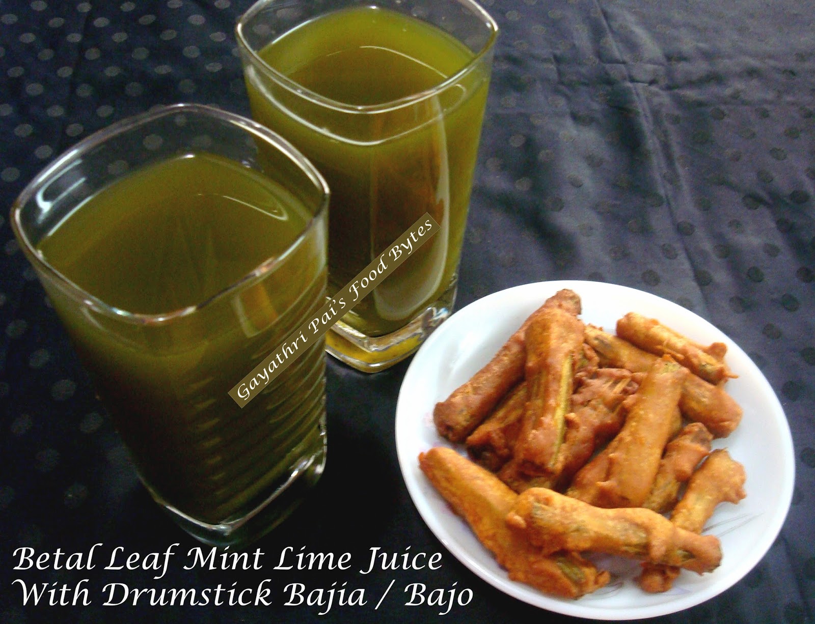 Gayathri Pai's Food Bytes Chilled Betel Leaf + Mint + Lime Juice.