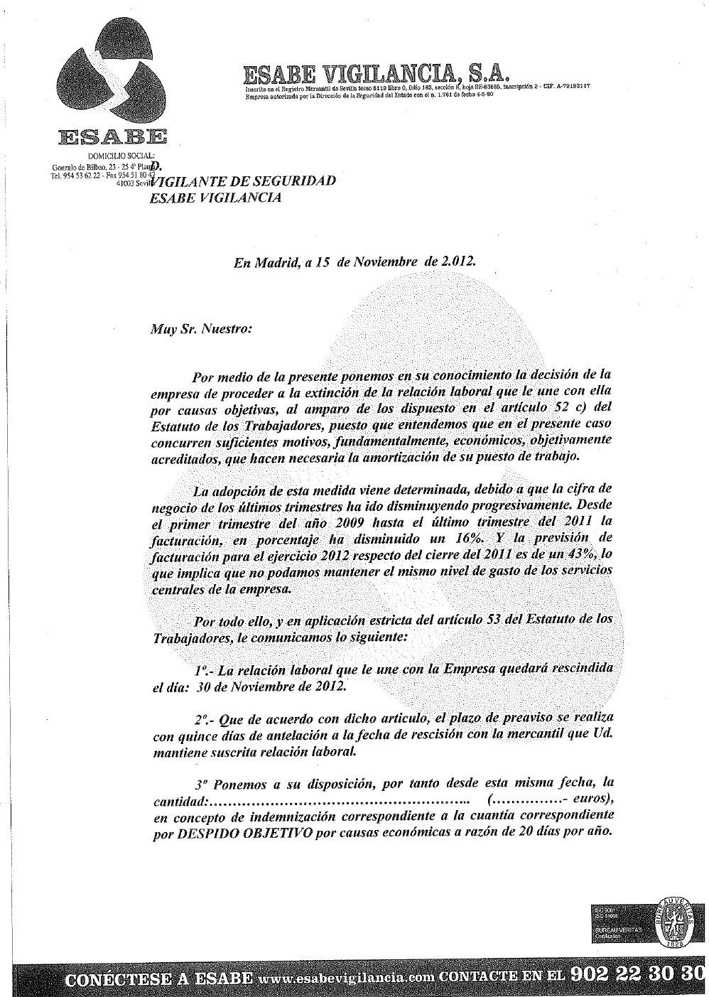 Modelo Carta De Despido No Superar Periodo Prueba Listen Bb