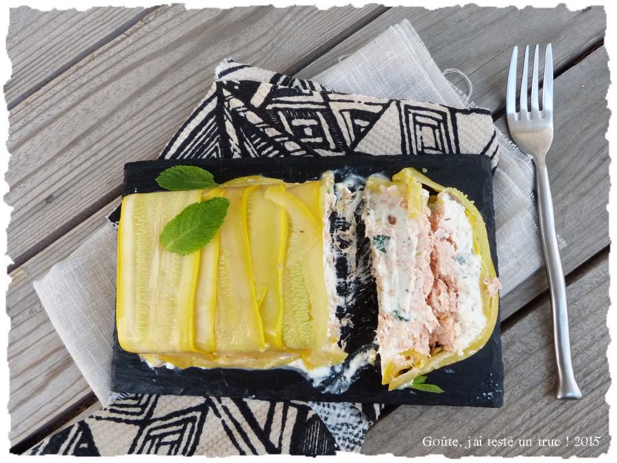 Terrine de courgettes, saumon et fromage frais Goûte, j'ai testé un