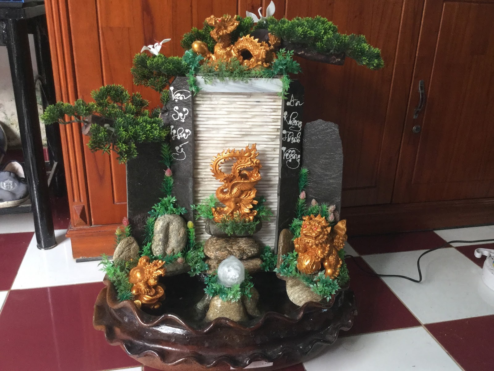 Thác nước phong thủy để bàn mẫu mã đa dạng - 32