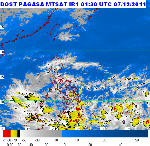 Weather Forecast Philippines Today 12.07.11 AM