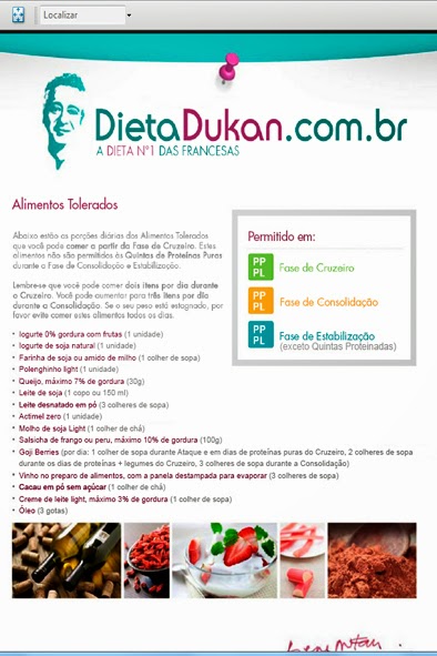 Dicas Dieta Dukan: 2ª FASE - CRUZEIRO