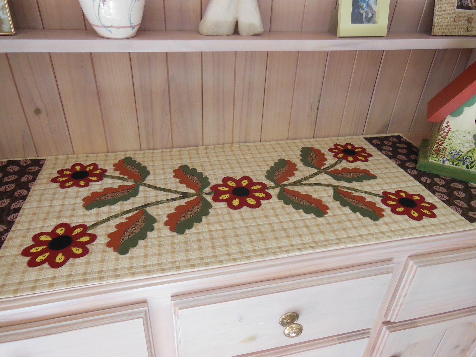 Quilting By Celia Table Runner and African fabrics quilt and much more...