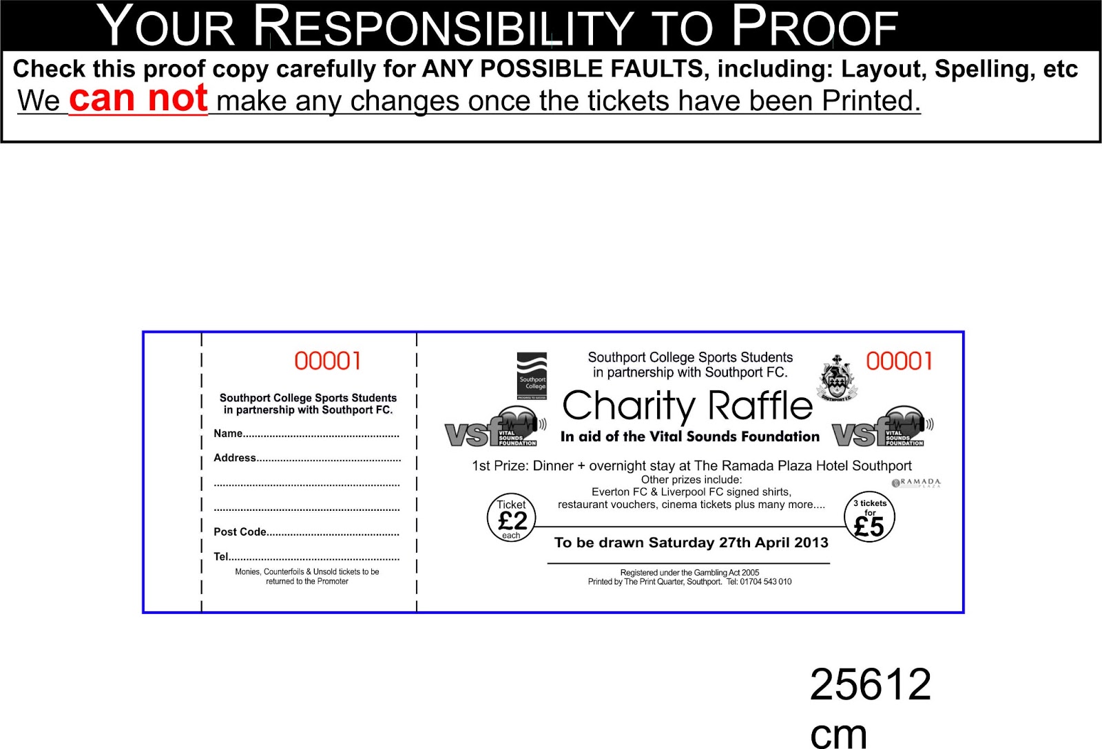 selling raffle tickets
