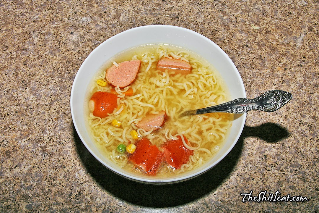 The Shit I Eat Ramen Soup with Sausage