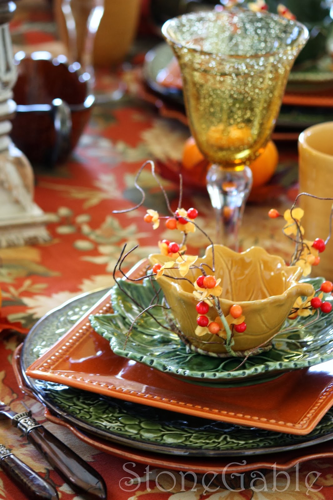 Fall Brunch Tablescape StoneGable