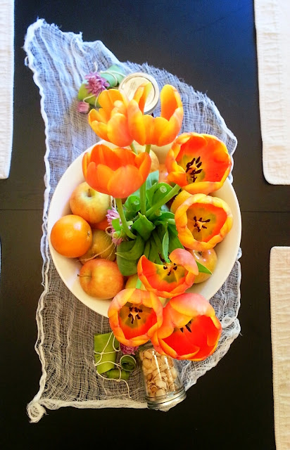 mother's day 2013, table decor, tulips