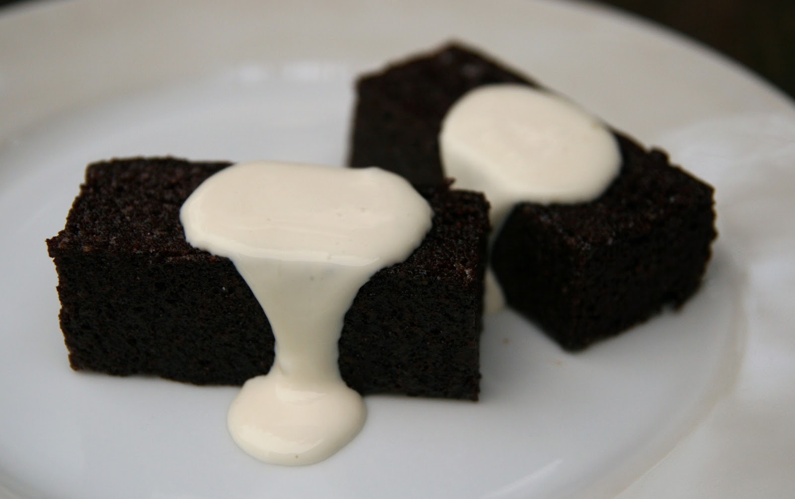 Chocolate Juniper Cake with Milk Jam Sour Cream Recipe mostly foodstuffs
