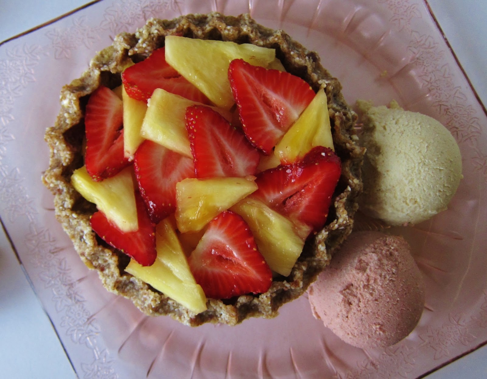 Raw Pineapple Strawberry Pies with Pineapple Habanero and Strawberry