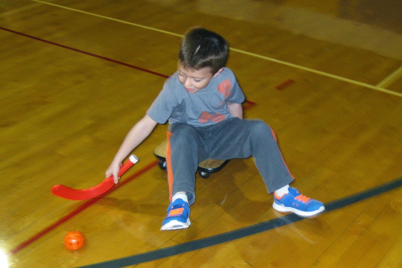 Early Childhood Physical Education Scooter Hockey