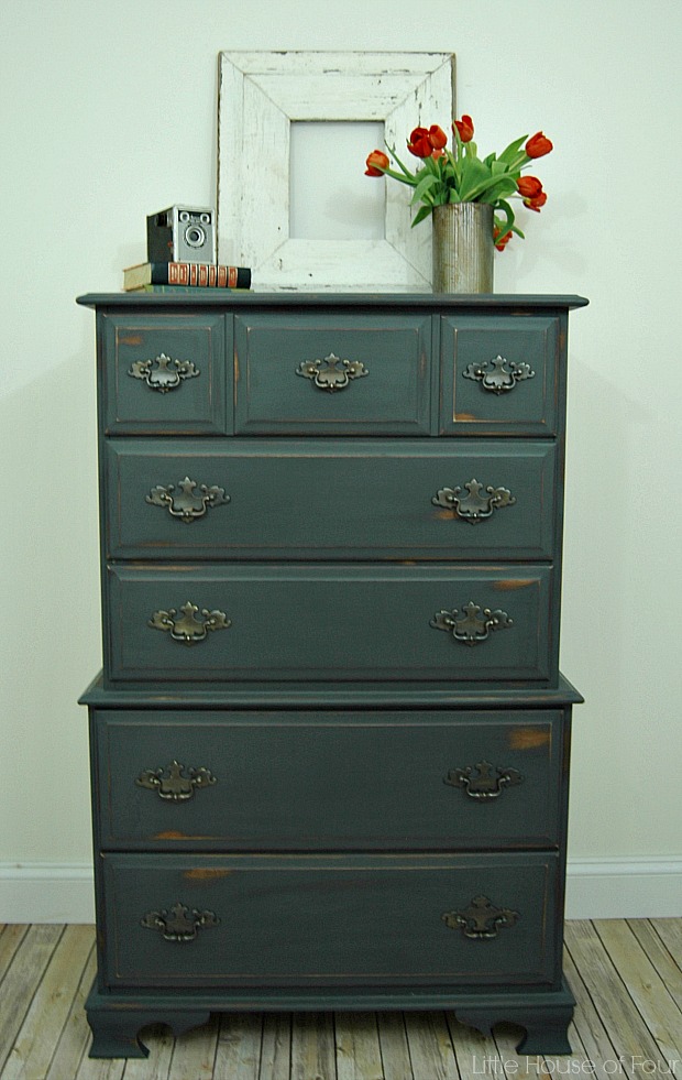 Chalky Finish Dresser Makeover Little House of Four Creating a
