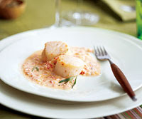 Broiled Scallops with Parmesan Cream Sauce