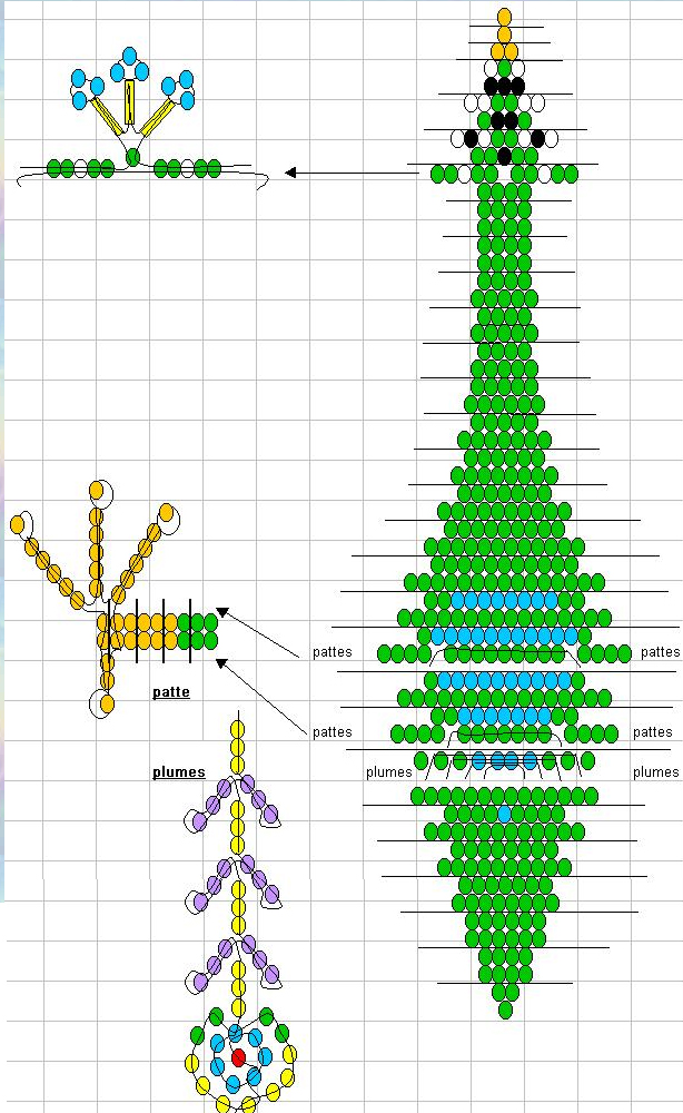 Поделки из бисера схемы деревья видео