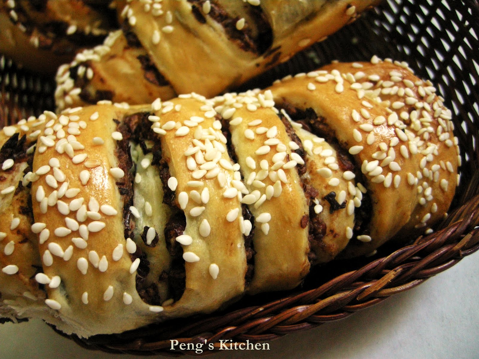 Peng's Kitchen Red Bean Bread Roll