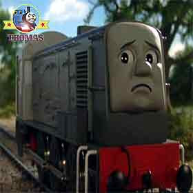 Thomas the train Dennis diesel excuses to escape from working hard on the Island of Sodor tracks