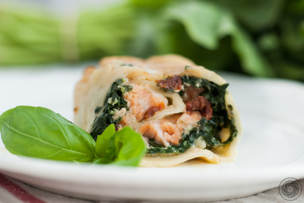 Tortilla ze szpinakiem i łososiem Yummy Lifestyle