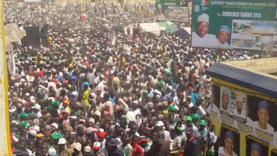 SEE the Crowd that Showed Up for Pres.GEJ in Kano