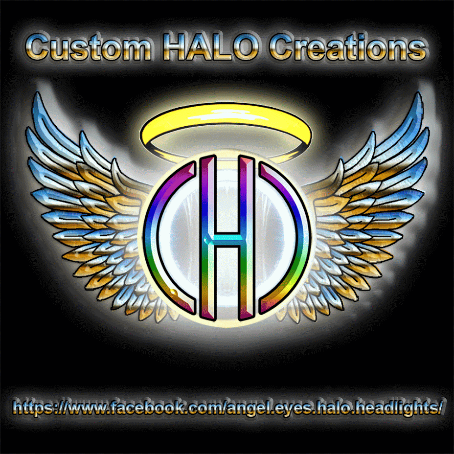 Custom HALO Crations PT Cruiser Angel Eyes Halo Headlights