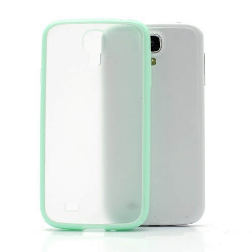 Hybrid Case : TPU Edges and Transparant Back Case Samsung Galaxy S 4 IV i9500 i9505 - Baby Green Hybrid Case : TPU Edges and Transparant Back Case Samsung Galaxy S 4 IV i9500 i9505 - Baby Green