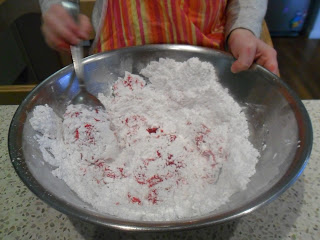 Making icing for Rainbow Cake. Making icing for Rainbow Cake.