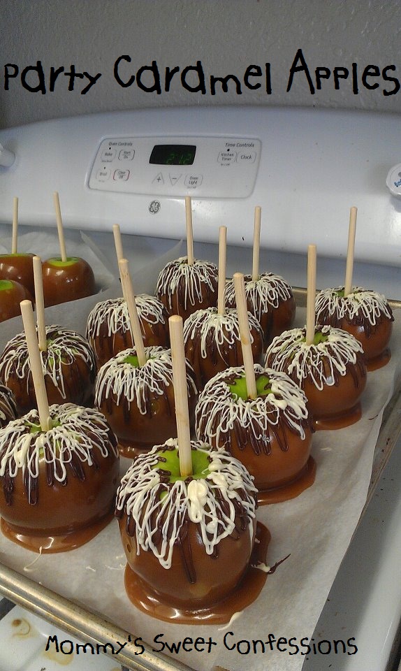 MOMMY'S SWEET CONFESSIONS Party Caramel Apples Recipe and How to