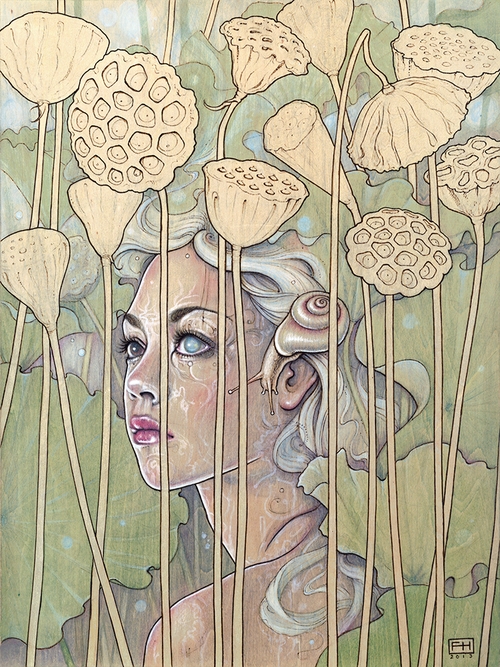 16-Plant-Nymphs-Nelumbo-Lotus-Fay-Helfer-Pyrography-Game-of-Thrones-and-other-Paintings-www-designstack-co