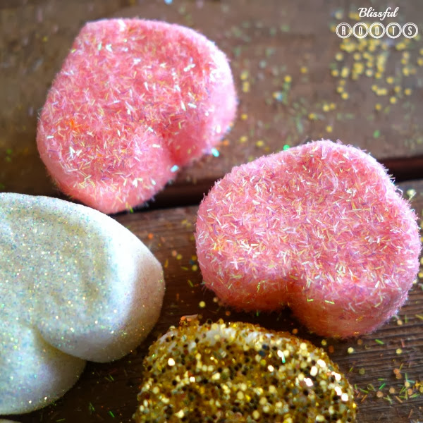 DIY Glittered Heart Marshmallows from Blissful Roots @ TwelveOeight